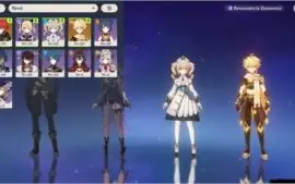 AR 36/37 Diluc, Fishcl, Barbara, Noelle, Beidou, Xiangling.