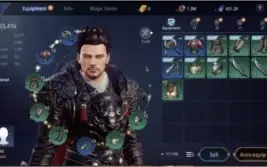 CONTA MIR4 GUERREIRO LVL 40 - 400k DE DARKSTEEL