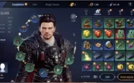 CONTA MIR4 GUERREIRO LVL 40 - 400k DE DARKSTEEL