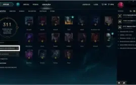 CONTA LEAGUE OF LEGENDS - PLATINA 1 - 63 SKINS