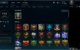 Vendo conta de LOL - Platina II com 74 skins habilitadas