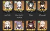 AR 58 Scaramouche C1 + arma, Xiao C1, Nahida