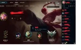 Vendo Conta do LOL PRATA V COM VARIAS SKINS INCLUSAS