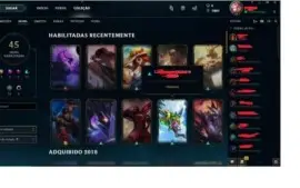 Vendo Conta do LOL PRATA V COM VARIAS SKINS INCLUSAS
