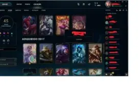 Vendo Conta do LOL PRATA V COM VARIAS SKINS INCLUSAS
