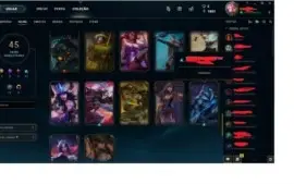 Vendo Conta do LOL PRATA V COM VARIAS SKINS INCLUSAS