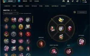 Conta Unranked com 86 Champs e 44 Skins + 450k de Brand
