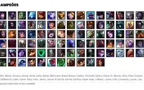 Conta Unranked com 86 Champs e 44 Skins + 450k de Brand