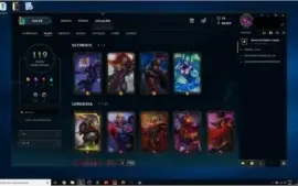 Conta lol Todos campeoes e 4 skins ultimates mais 115 skins