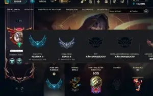 Prata 2 com TODOS os champs e 339 Skins ( Nivel 496 )