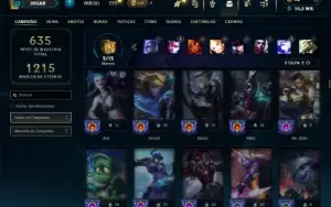 Prata 2 com TODOS os champs e 339 Skins ( Nivel 496 )