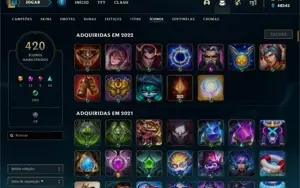 CONTA LOL MESTRE 131 PDL COM 574 SKINS * BARATA D++++