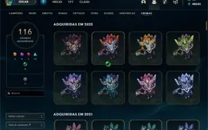 CONTA LOL MESTRE 131 PDL COM 574 SKINS * BARATA D++++