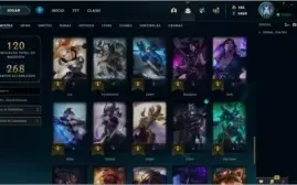 CONTA PLAT 4 VARIAS SKINS(MAIN FIORA, YAS, ZED, KAT)
