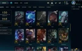 CONTA PLAT 4 VARIAS SKINS(MAIN FIORA, YAS, ZED, KAT)