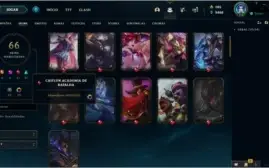 CONTA PLAT 4 VARIAS SKINS(MAIN FIORA, YAS, ZED, KAT)