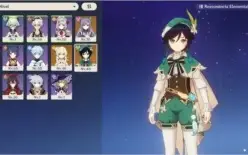 Conta Venti, Keqing + Armas 4 Estrelas + Constelaçao