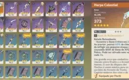 Conta Venti, Keqing + Armas 4 Estrelas + Constelaçao