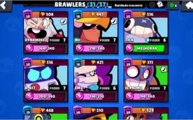 Conta De Brawl Stars, com 14,5k de troféus