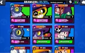 Conta De Brawl Stars, com 14,5k de troféus