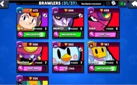 Conta De Brawl Stars, com 14,5k de troféus