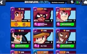 Conta De Brawl Stars, com 14,5k de troféus