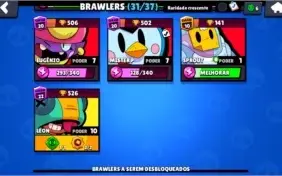 Conta De Brawl Stars, com 14,5k de troféus