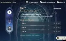 Diluc AR33, Lv60, Estátuas lv10 Geo e Anemo, mundo 3