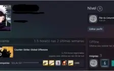 CONTA CS:GO + MEDALHAS + GLOBAL