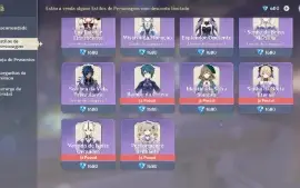 GENSHIN IMPACT - AR59, 24T5, Kazuha, Zhongli, Yelan, Ayaka,