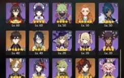 GENSHIN IMPACT - AR59, 24T5, Kazuha, Zhongli, Yelan, Ayaka,