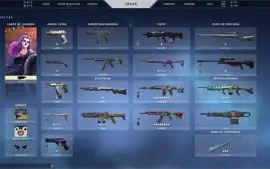 Conta valorant platina 2 com muitas skins