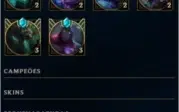 CONTA LOL: COM 25 SKINS - 69 CHAMPIONS - BORDA GOLD