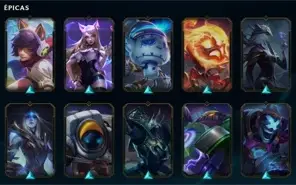conta lol muitas skins
