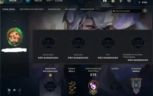 conta lol muitas skins