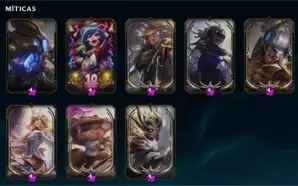 conta lol muitas skins