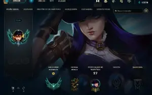 Conta PLATINA 4 | 75% Win - Lol (League Of Legends) Elomoon
