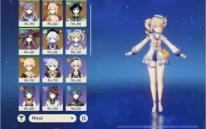 Ar53. Venti, Yoimiya, keqing, Mona c1, Qiqi