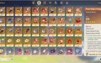 Conta FULL (Keqing, Venti, Mona)  LV45 mundo 6