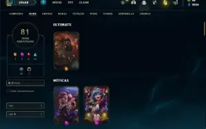 Conta bronze 2 com 150 Champs e 81 Skins