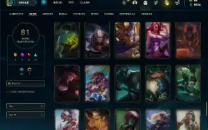 Conta bronze 2 com 150 Champs e 81 Skins