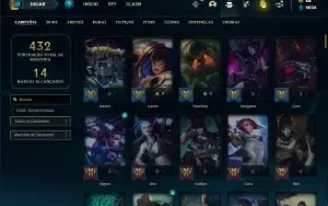 Conta bronze 2 com 150 Champs e 81 Skins
