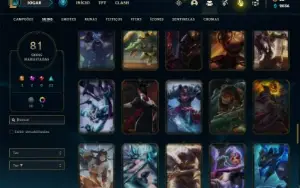 Conta bronze 2 com 150 Champs e 81 Skins