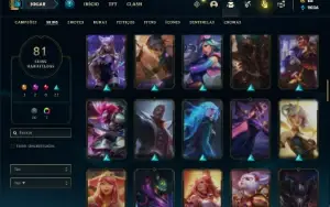 Conta bronze 2 com 150 Champs e 81 Skins