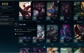conta league of legends lvl 270