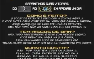 RANK BOOST - BOOST/SUBIRDE PATENTES CSGO - VERTIGO