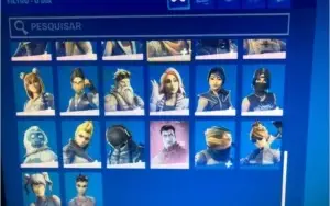 Conta Fortnite com varias skins