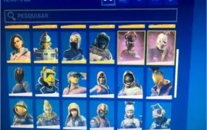 Conta Fortnite com varias skins