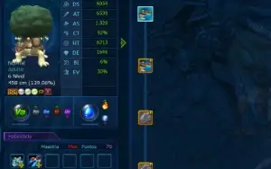 Conta LADMO Alphamon Mid Game Com Darknes Bagra E True Vice