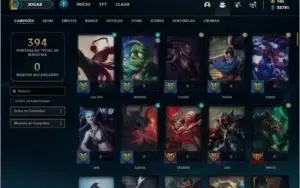 Conta Platina 1 com 123 champs e 59 skins